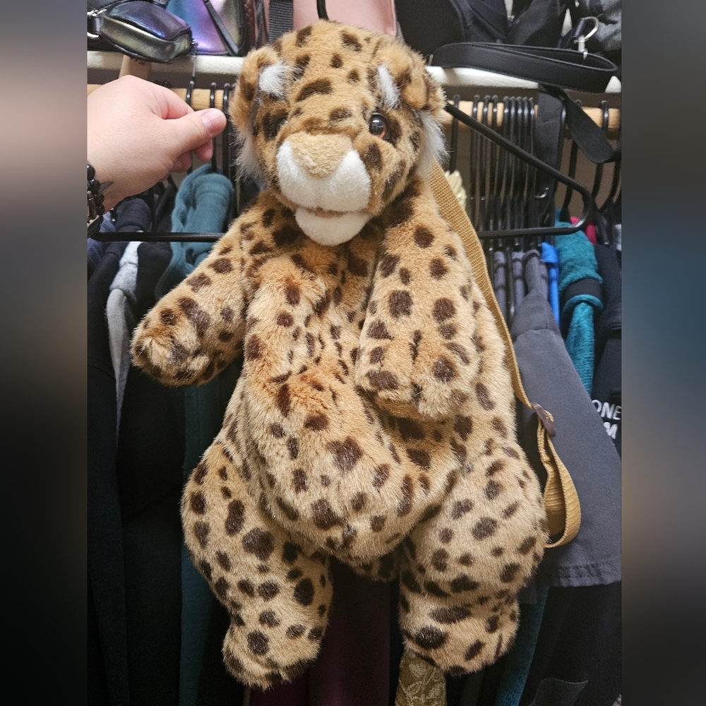 Leopard Mango Vintage Backpack purse